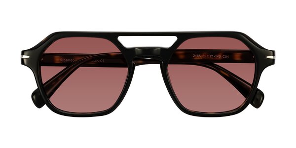 Front of Kibandou in Black/Tortoise