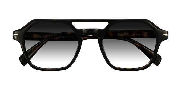 Front of Kibandou in Black/Tortoise