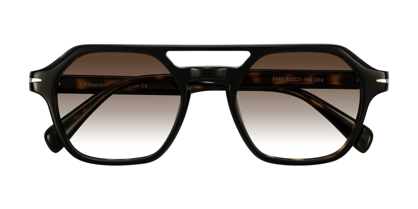 Kibandou - Black/Tortoise Gradient Sunglasses