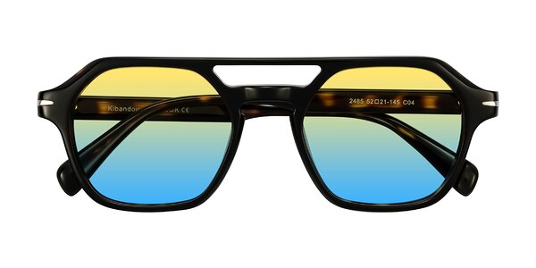 Front of Kibandou in Black/Tortoise