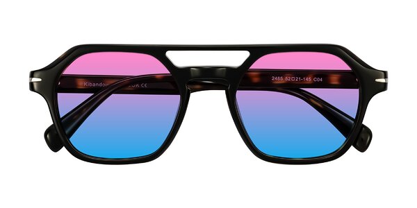 Front of Kibandou in Black/Tortoise