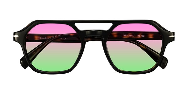 Front of Kibandou in Black/Tortoise