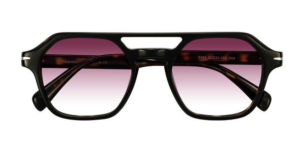 Front of Kibandou in Black/Tortoise