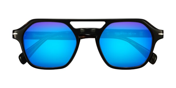 Front of Kibandou in Black/Tortoise