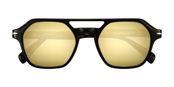 Front of Kibandou in Black/Tortoise