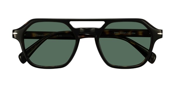 Front of Kibandou in Black/Tortoise