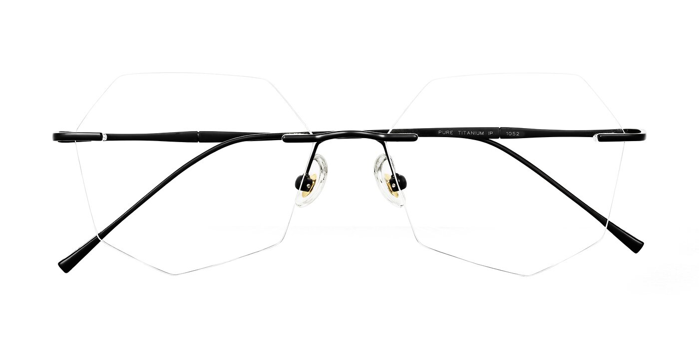 Edme - Matte Black Eyeglasses