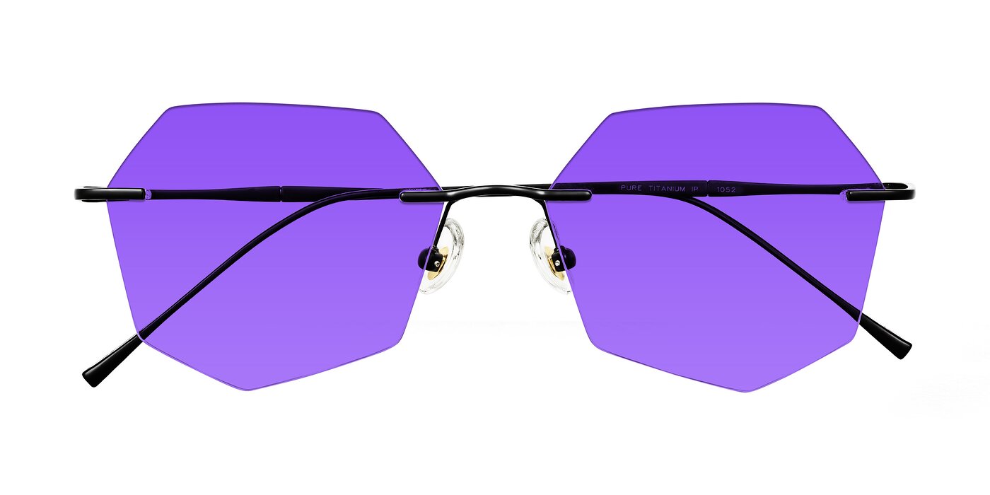 Edme - Matte Black Tinted Sunglasses