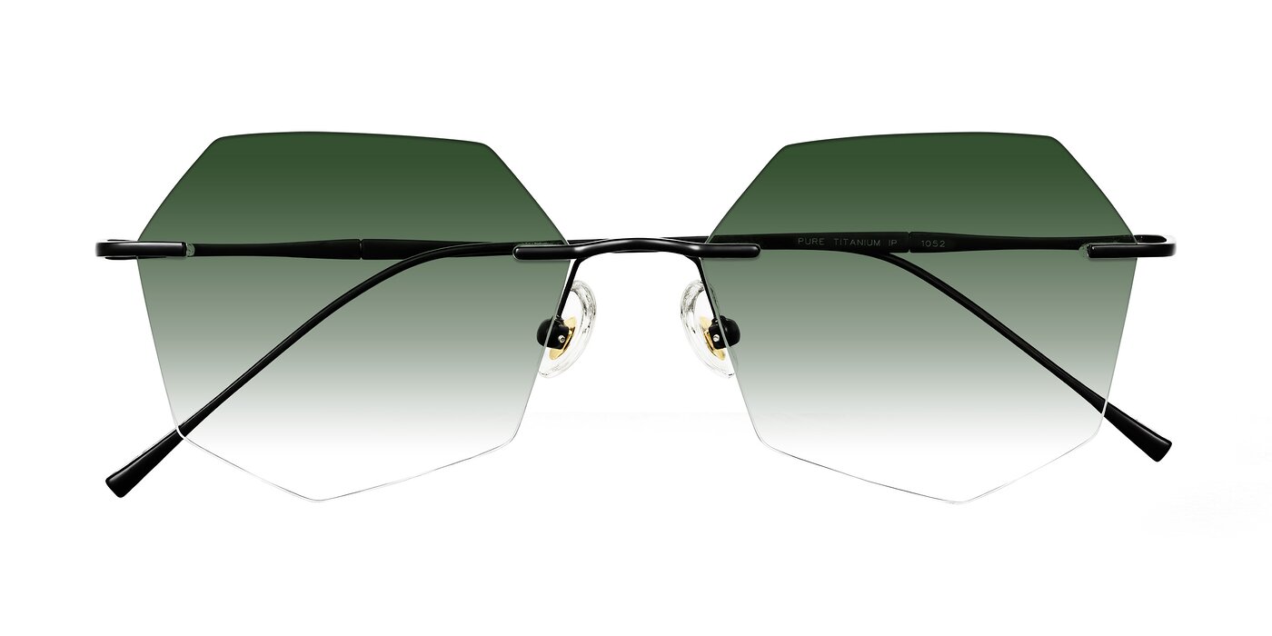 Edme - Matte Black Gradient Sunglasses