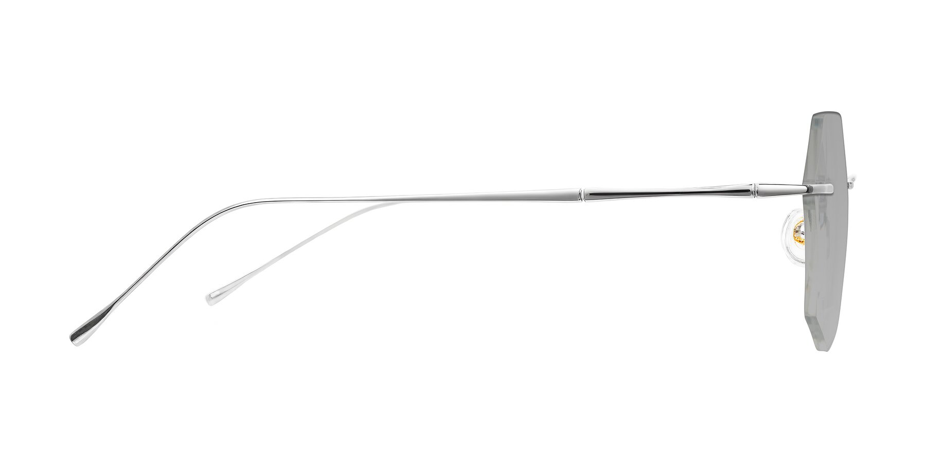 Side of Edme in Silver with Light Gray Tinted Lenses