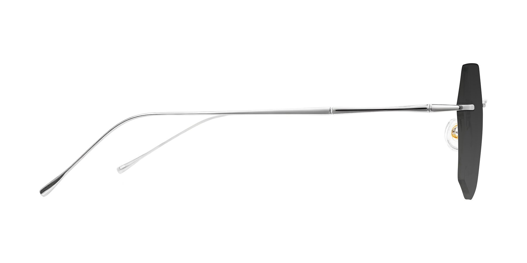 Side of Edme in Silver with Gray Tinted Lenses