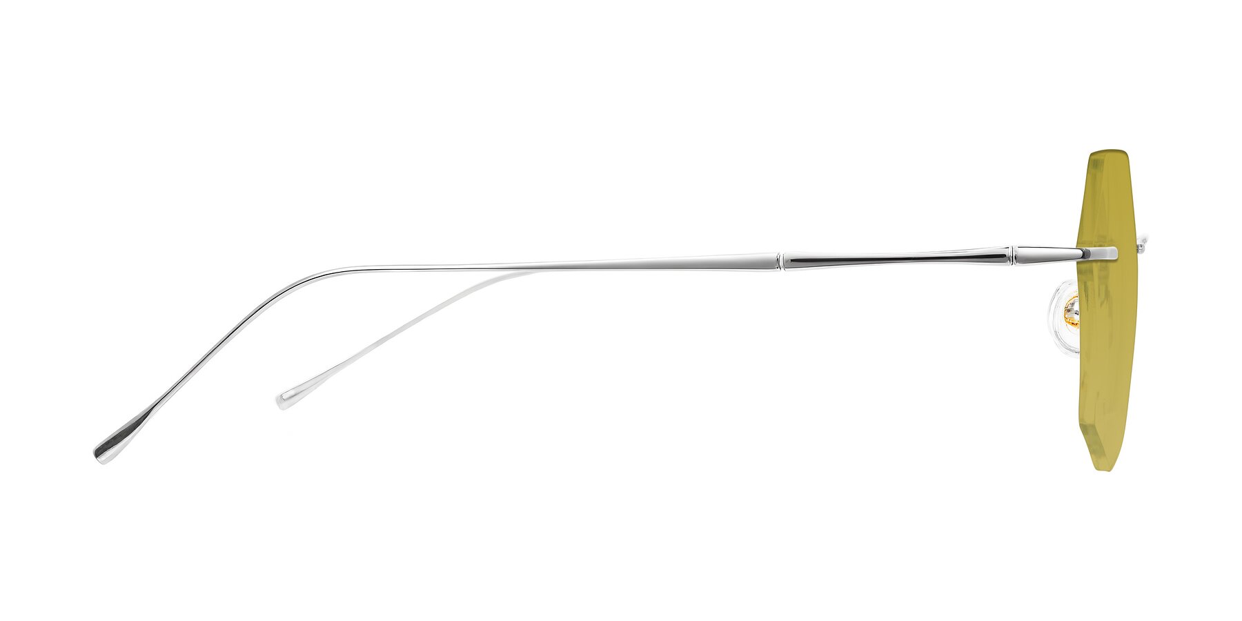 Side of Edme in Silver with Champagne Tinted Lenses