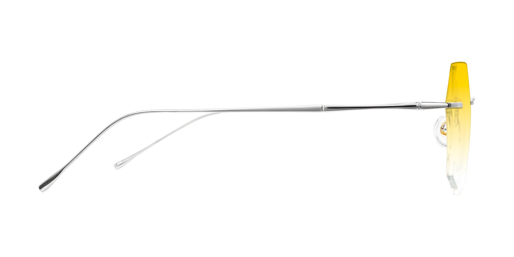 Side of Edme in Silver with Yellow Gradient Lenses