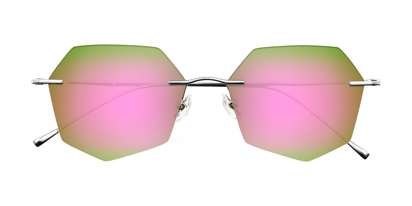 Edme - Silver Flash Mirrored Sunglasses