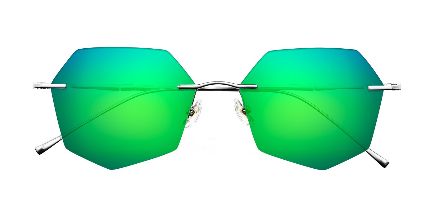 Edme - Silver Flash Mirrored Sunglasses