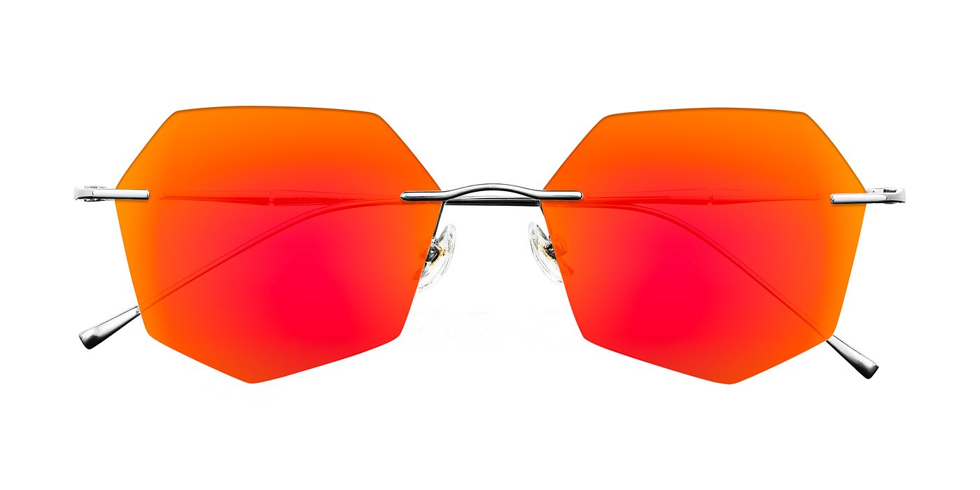 Edme - Silver Flash Mirrored Sunglasses