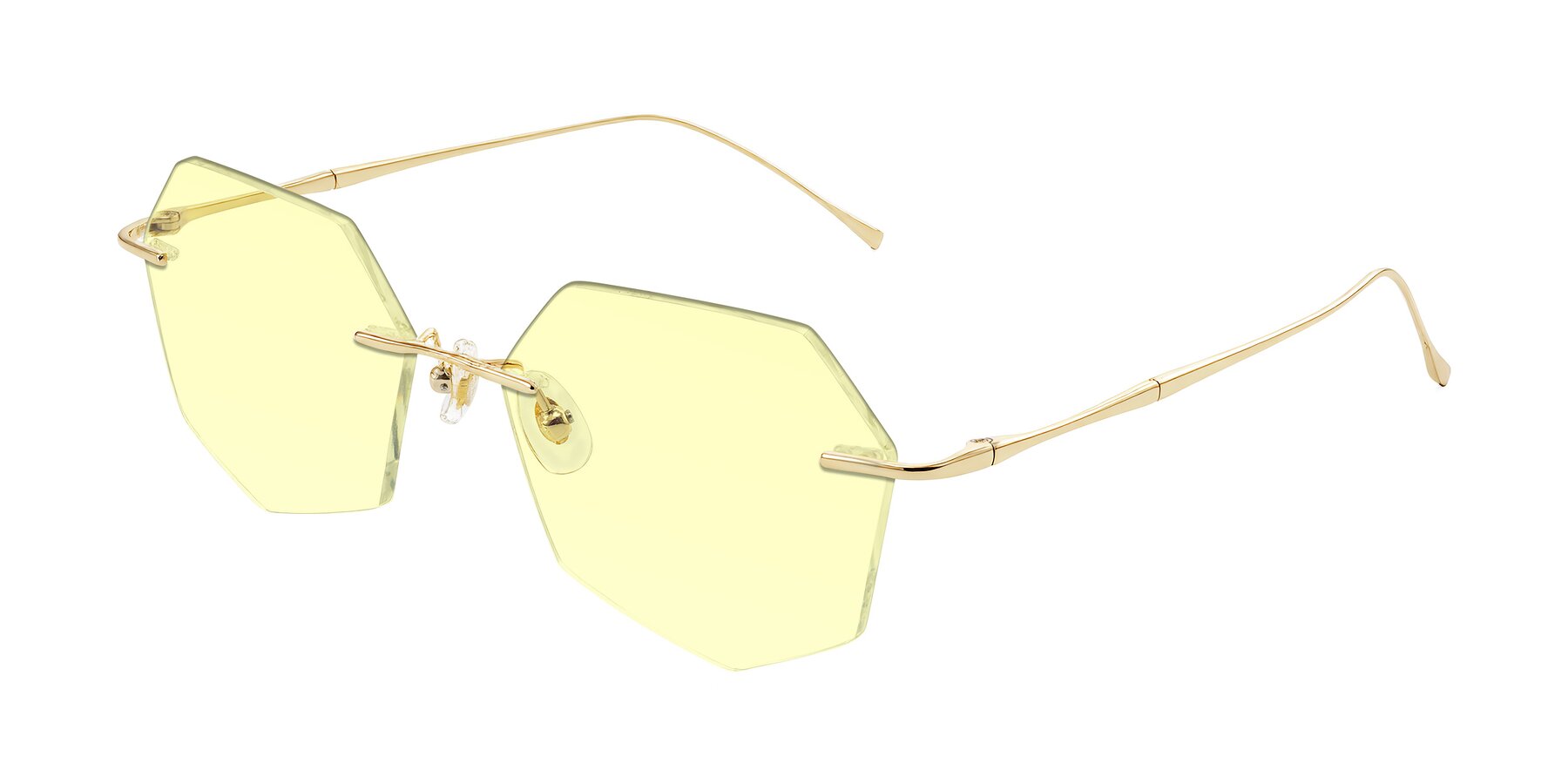 Angle of Edme in Gold with Light Yellow Tinted Lenses