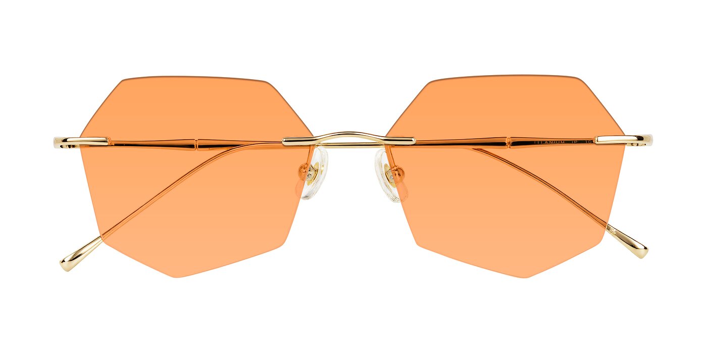Edme - Gold Tinted Sunglasses
