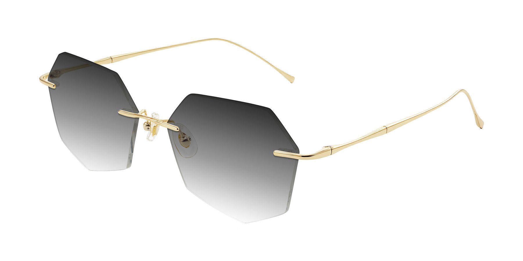 Angle of Edme in Gold with Gray Gradient Lenses