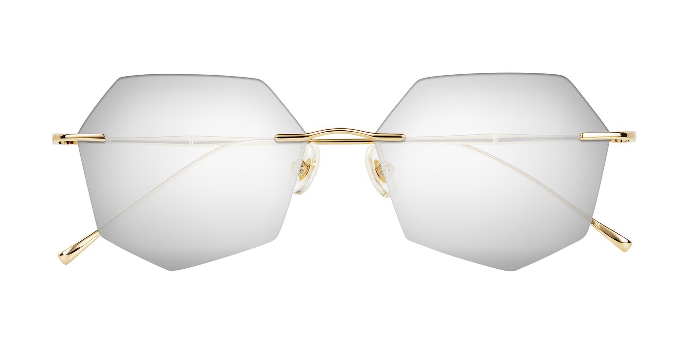 Edme - Gold Flash Mirrored Sunglasses
