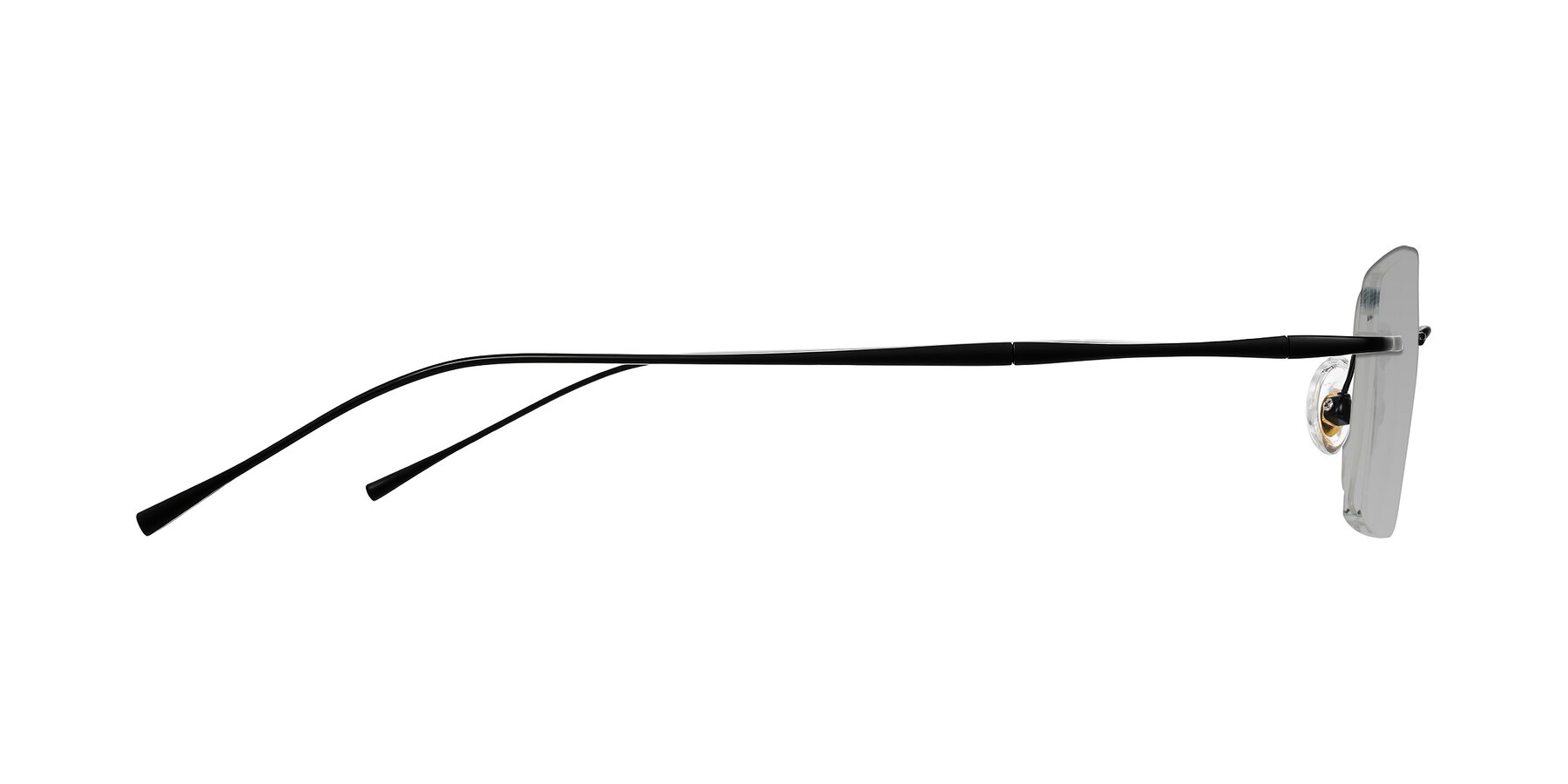 Side of Cartman in Matte Black with Light Gray Tinted Lenses