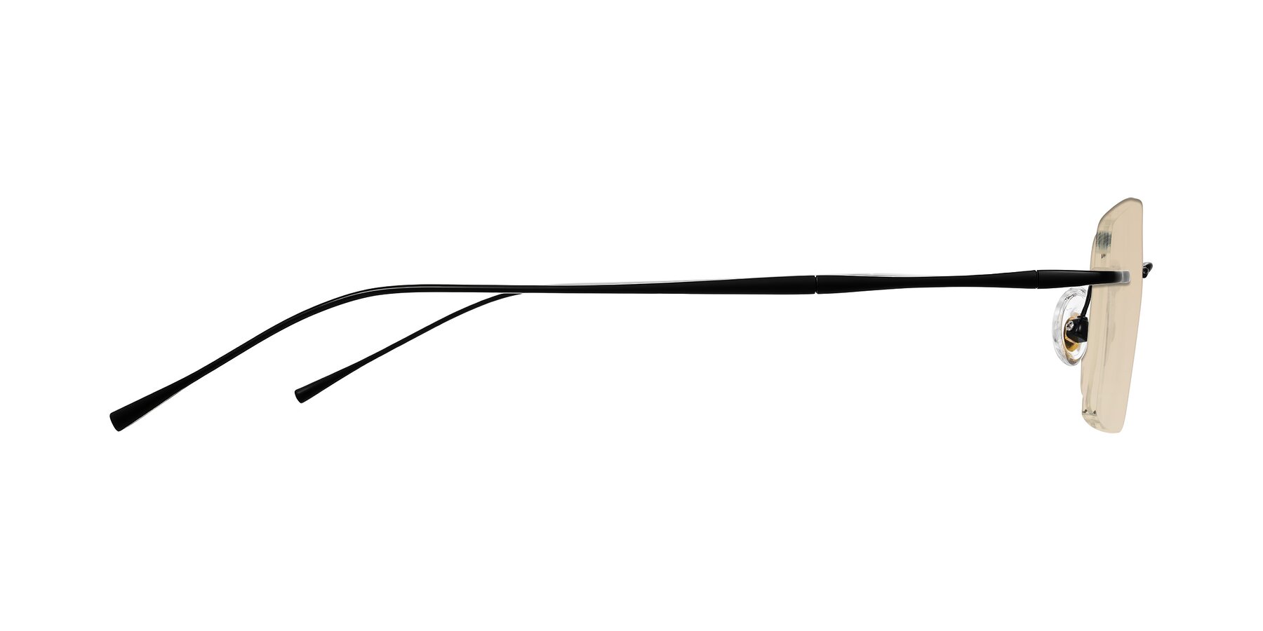 Side of Cartman in Matte Black with Light Brown Tinted Lenses