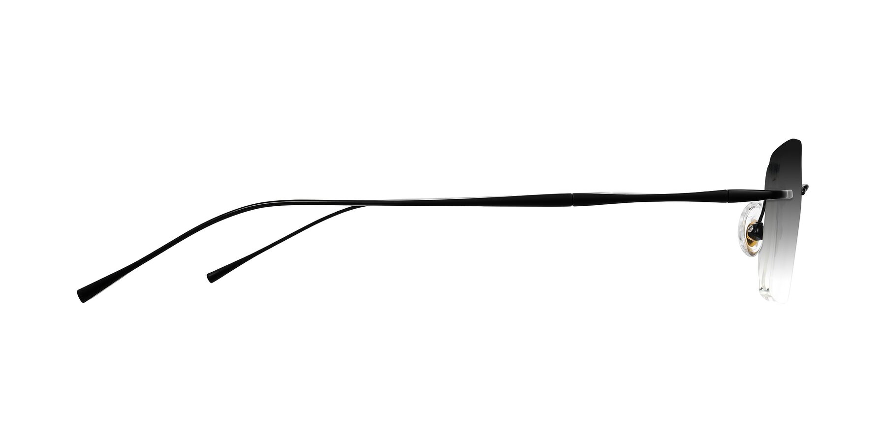 Side of Cartman in Matte Black with Gray Gradient Lenses