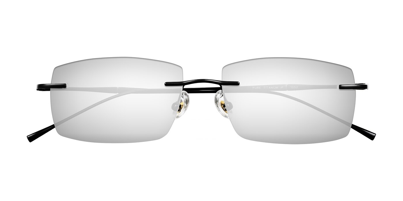 Cartman - Matte Black Flash Mirrored Sunglasses