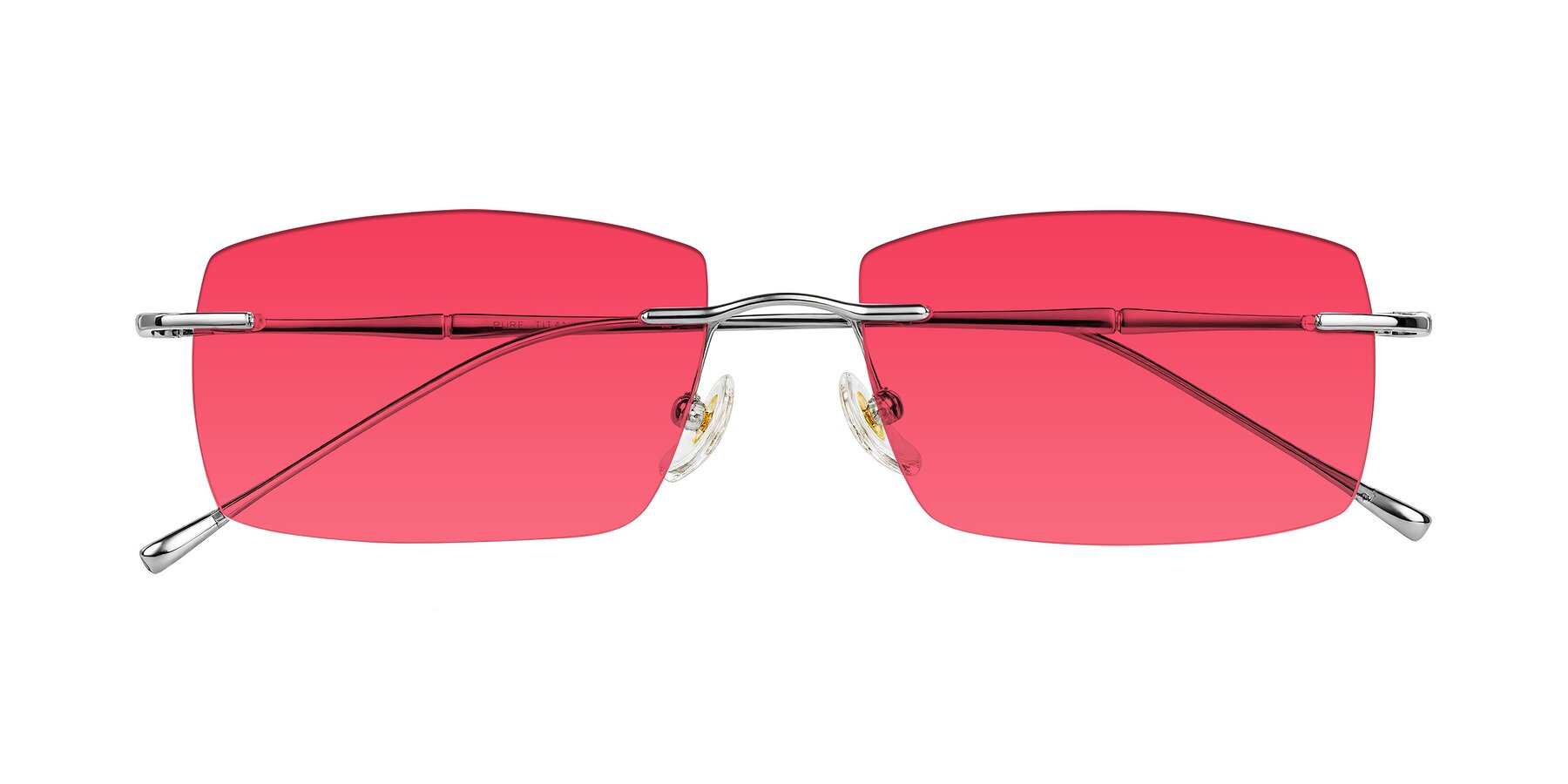 Folded Front of Cartman in Silver with Red Tinted Lenses