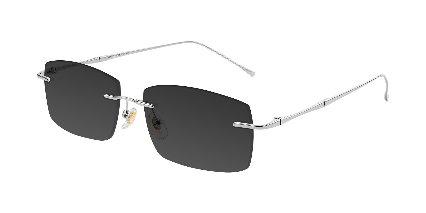 Angle of Cartman in Silver with Gray Tinted Lenses