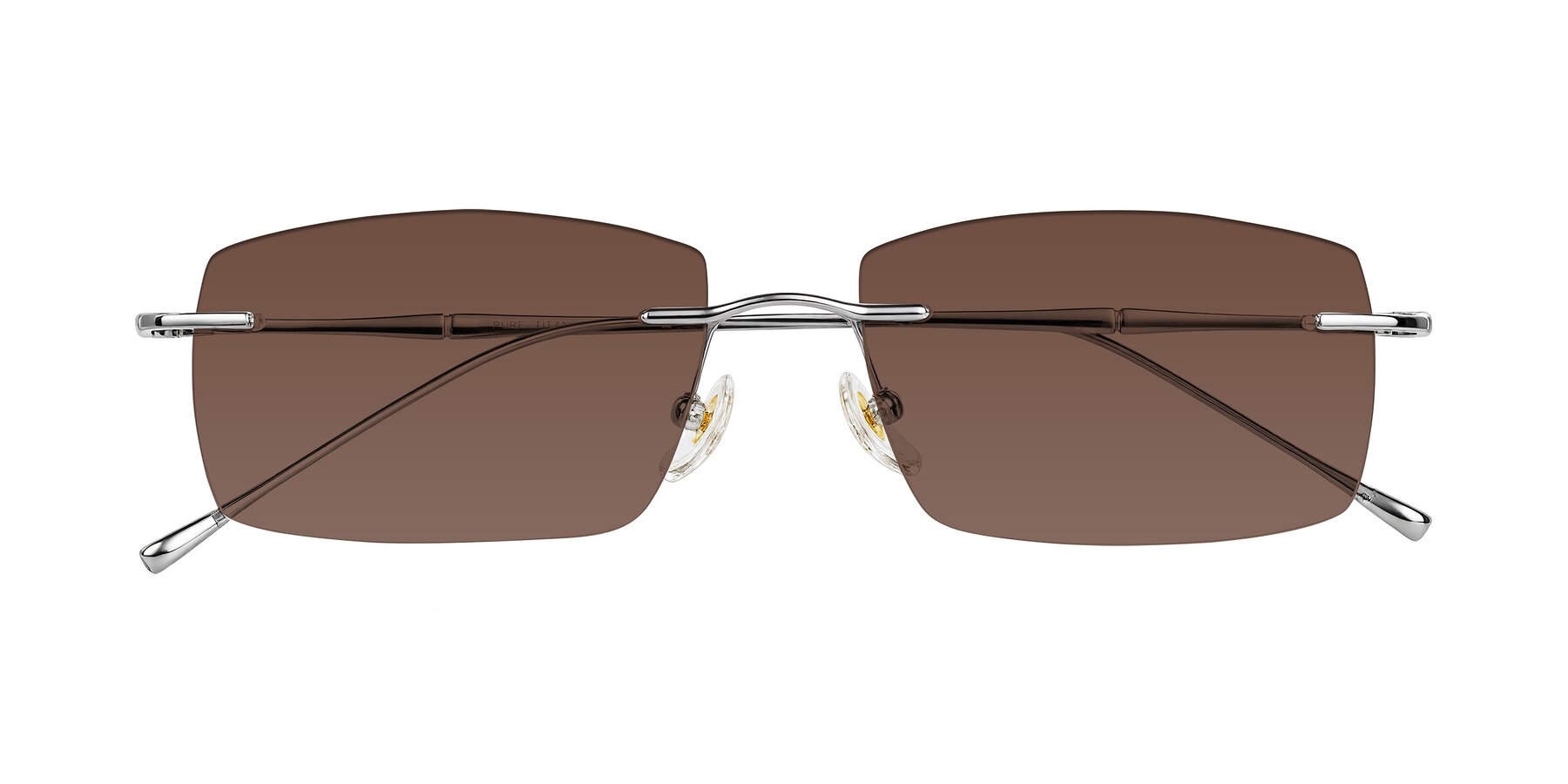 Folded Front of Cartman in Silver with Brown Tinted Lenses