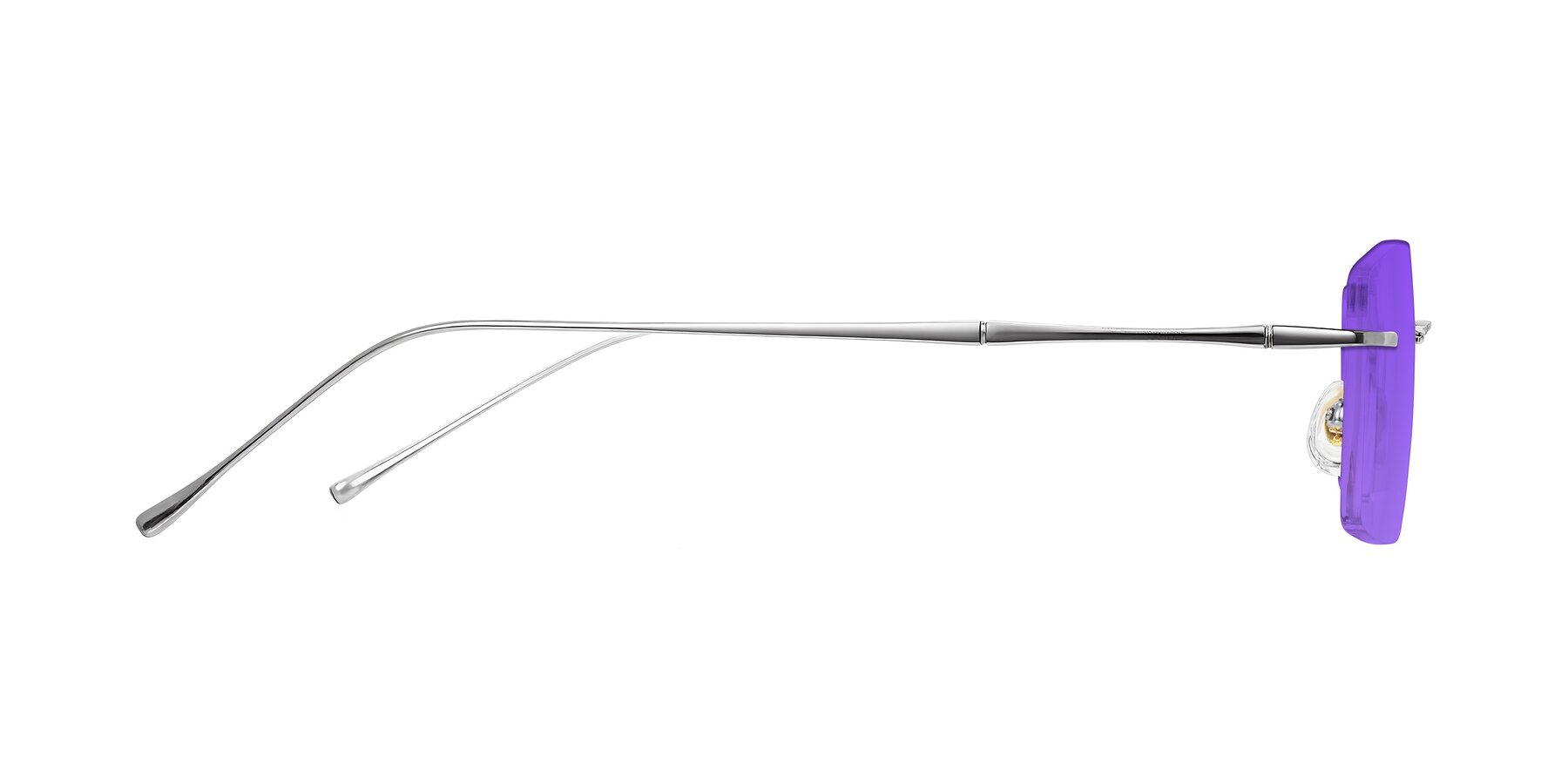 Side of Cartman in Silver with Purple Tinted Lenses