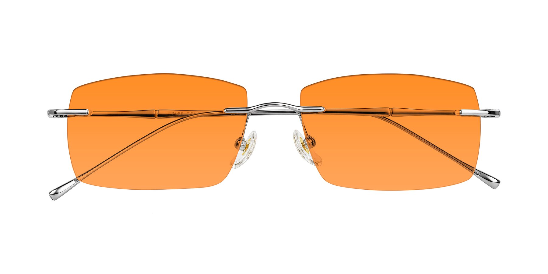Folded Front of Cartman in Silver with Orange Tinted Lenses