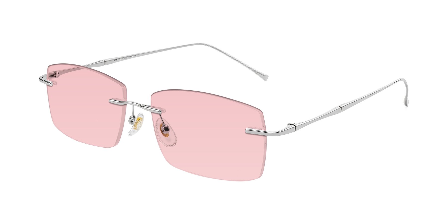 Angle of Cartman in Silver with Light Garnet Tinted Lenses