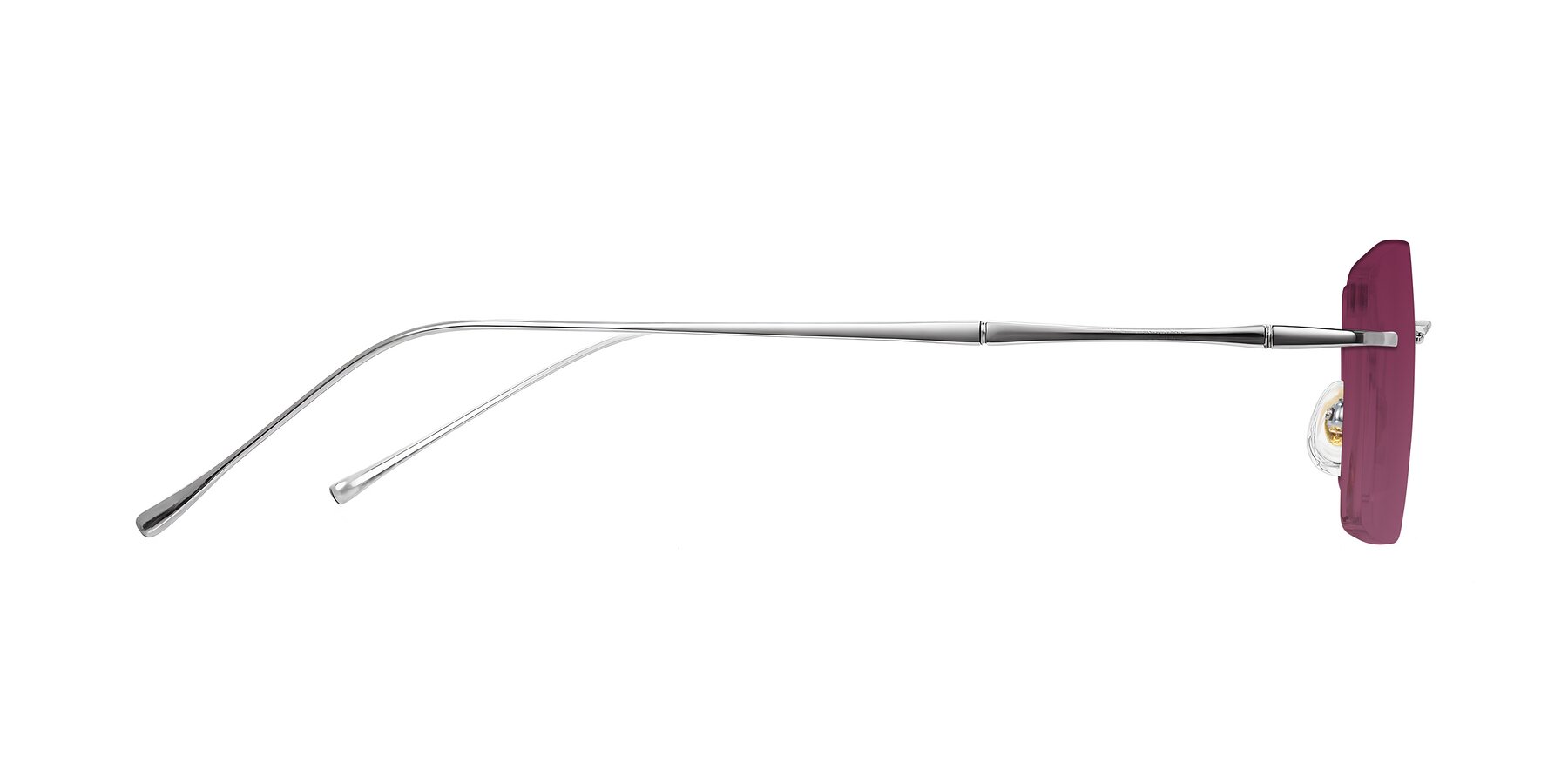 Side of Cartman in Silver with Wine Tinted Lenses