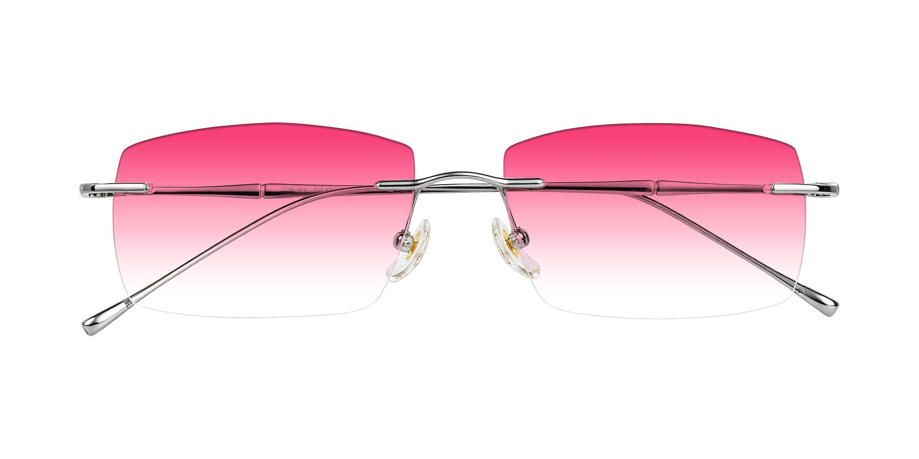 Folded Front of Cartman in Silver with Pink Gradient Lenses