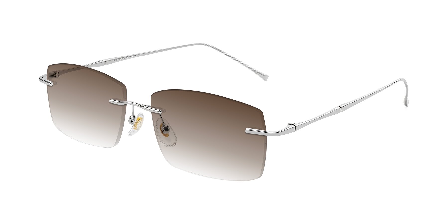 Angle of Cartman in Silver with Brown Gradient Lenses
