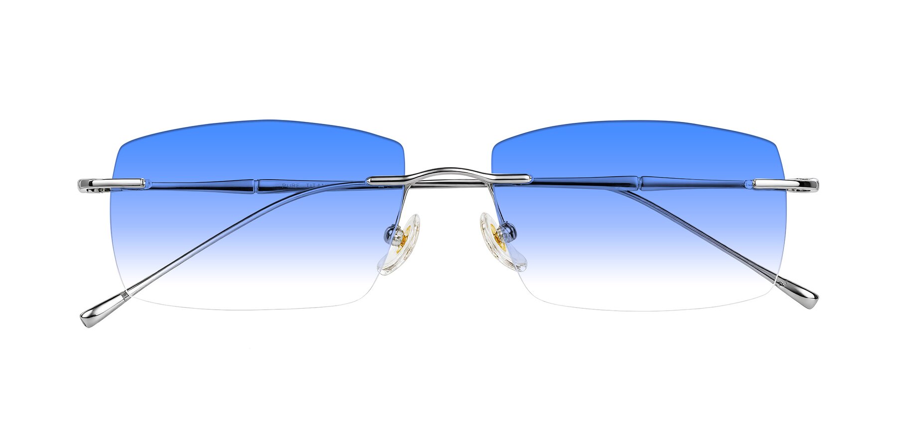 Folded Front of Cartman in Silver with Blue Gradient Lenses