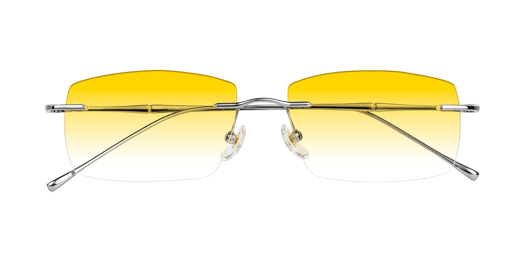 Folded Front of Cartman in Silver with Yellow Gradient Lenses