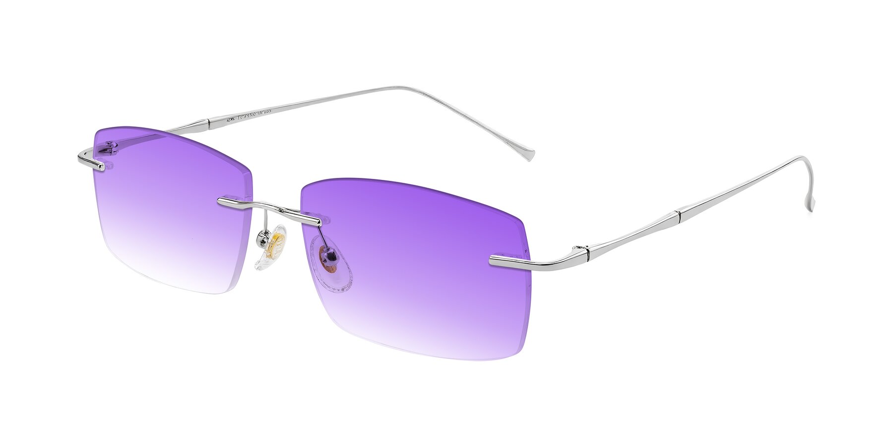 Angle of Cartman in Silver with Purple Gradient Lenses