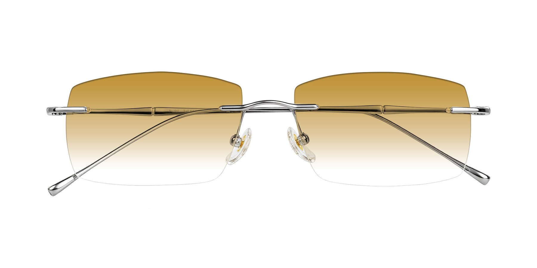 Folded Front of Cartman in Silver with Champagne Gradient Lenses