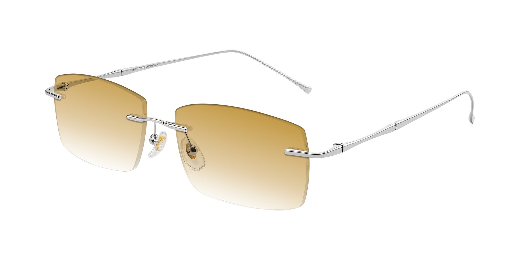 Angle of Cartman in Silver with Champagne Gradient Lenses