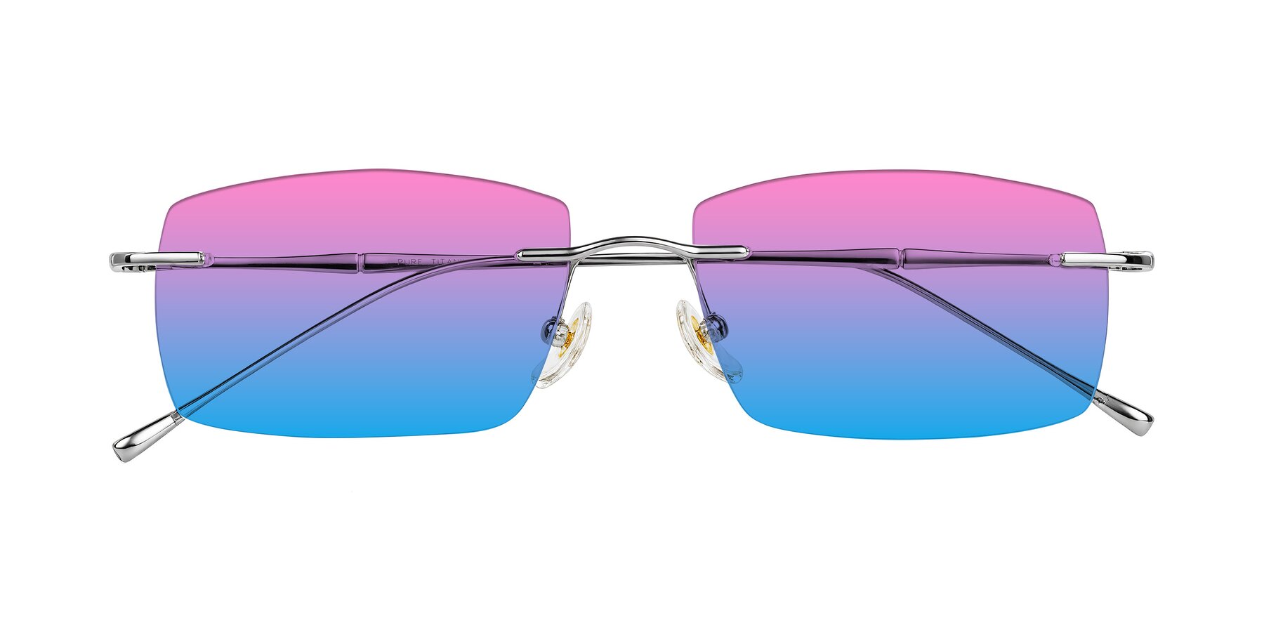 Folded Front of Cartman in Silver with Pink / Blue Gradient Lenses