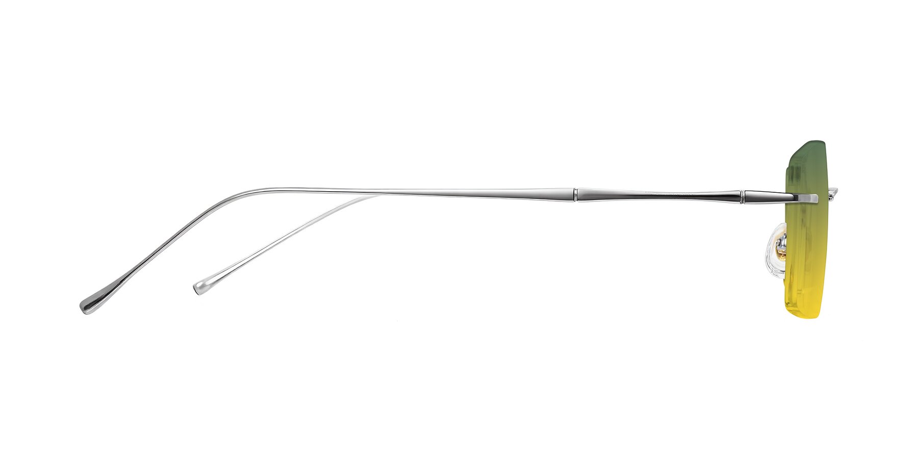 Side of Cartman in Silver with Green / Yellow Gradient Lenses