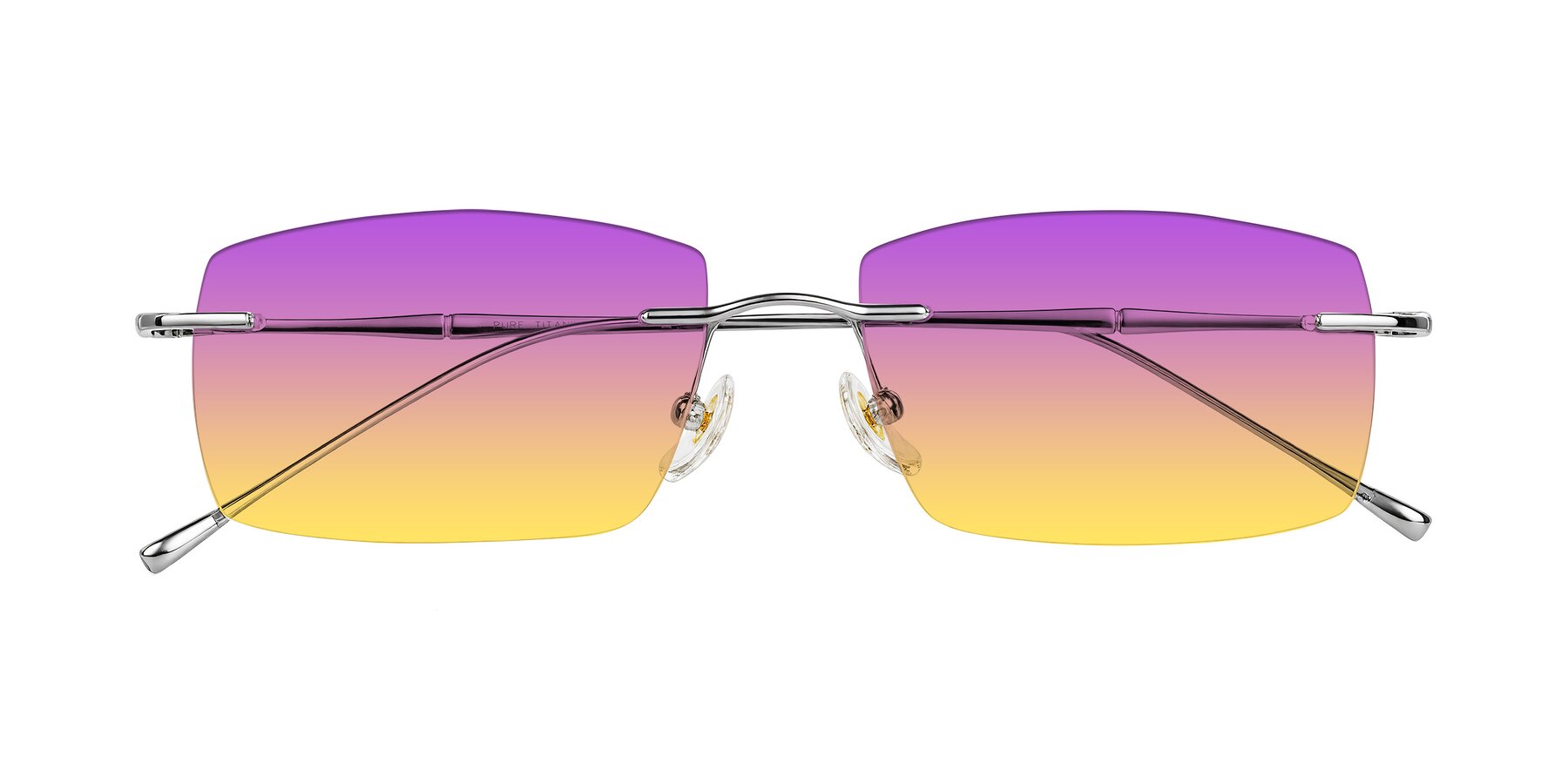 Folded Front of Cartman in Silver with Purple / Yellow Gradient Lenses