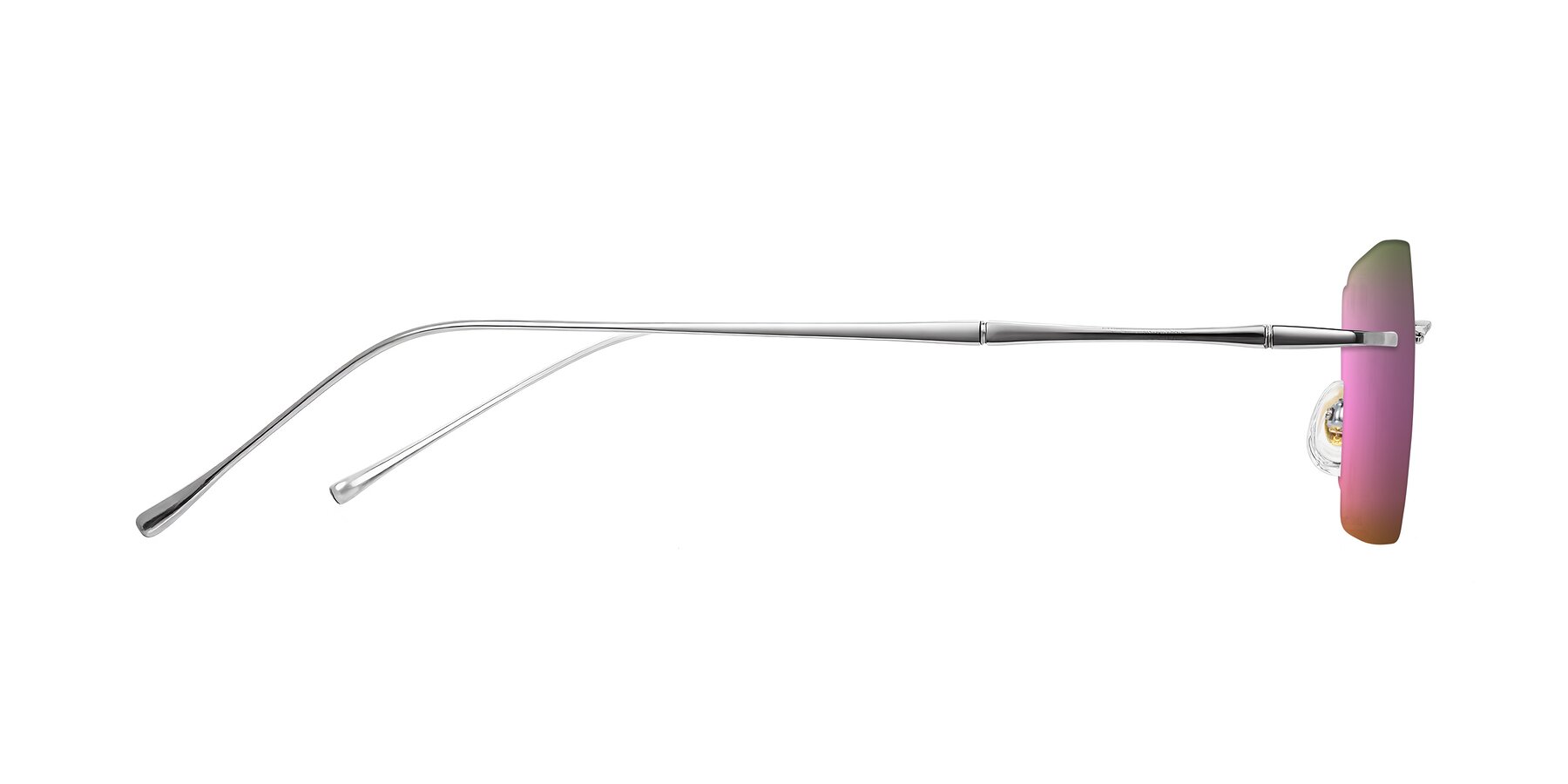 Side of Cartman in Silver with Pink Mirrored Lenses