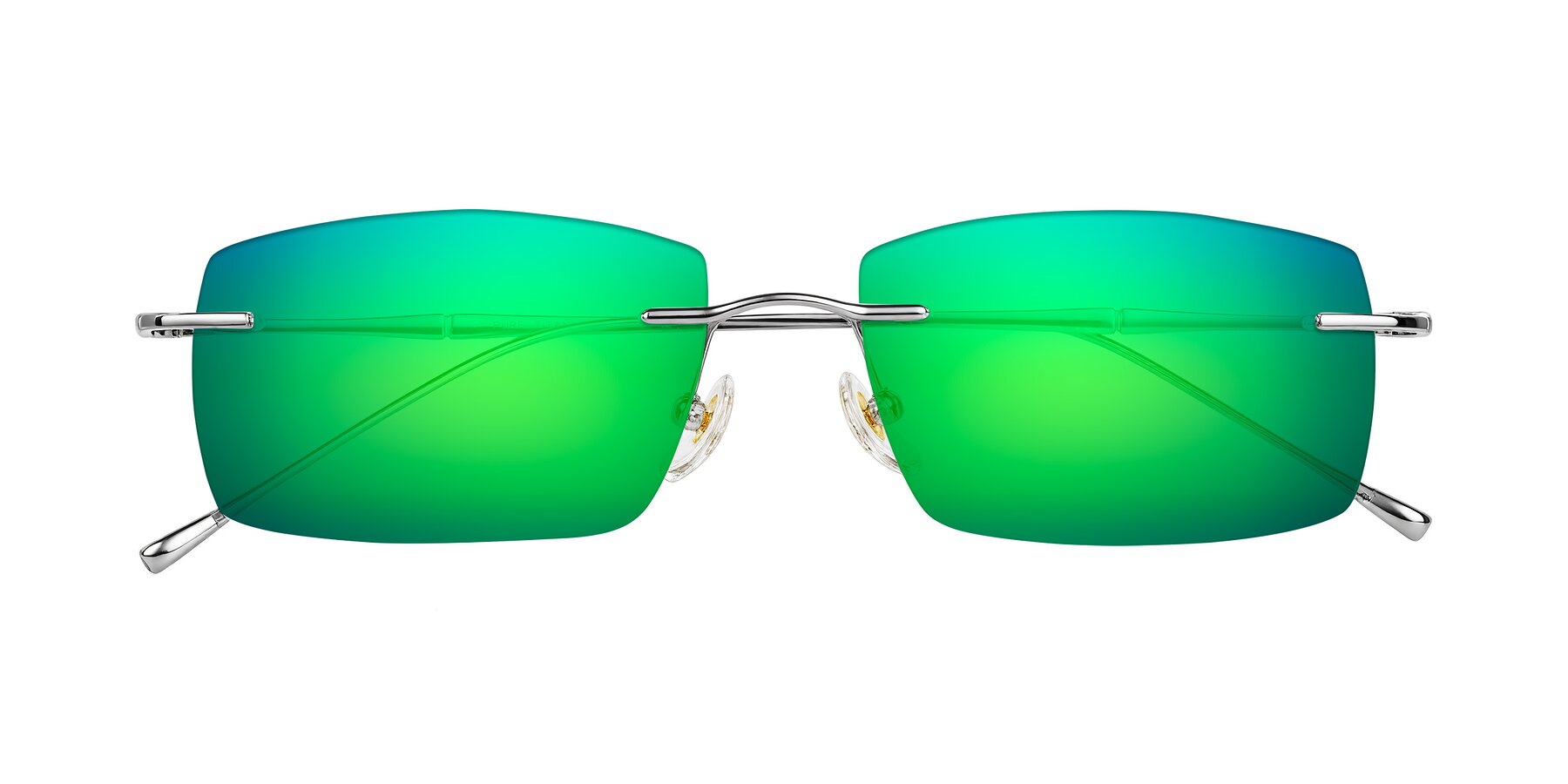Folded Front of Cartman in Silver with Green Mirrored Lenses