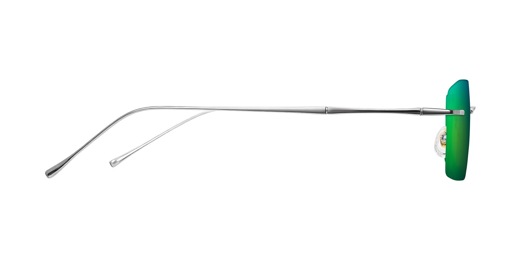 Side of Cartman in Silver with Green Mirrored Lenses