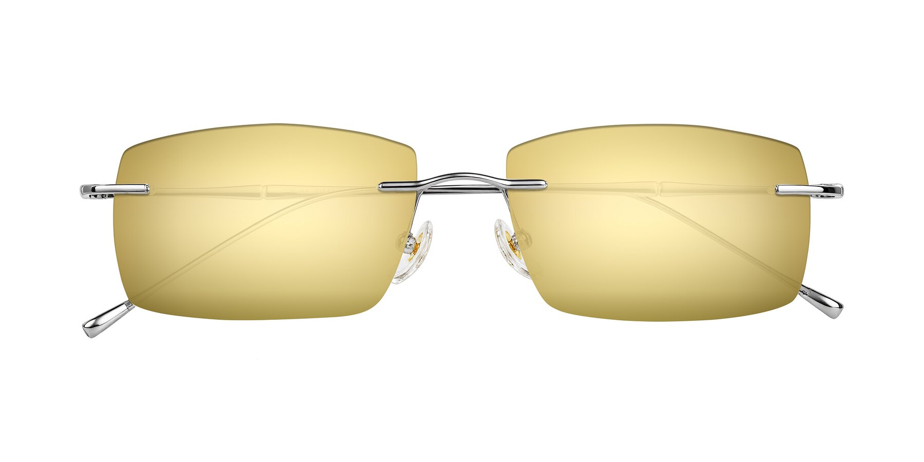 Folded Front of Cartman in Silver with Gold Mirrored Lenses