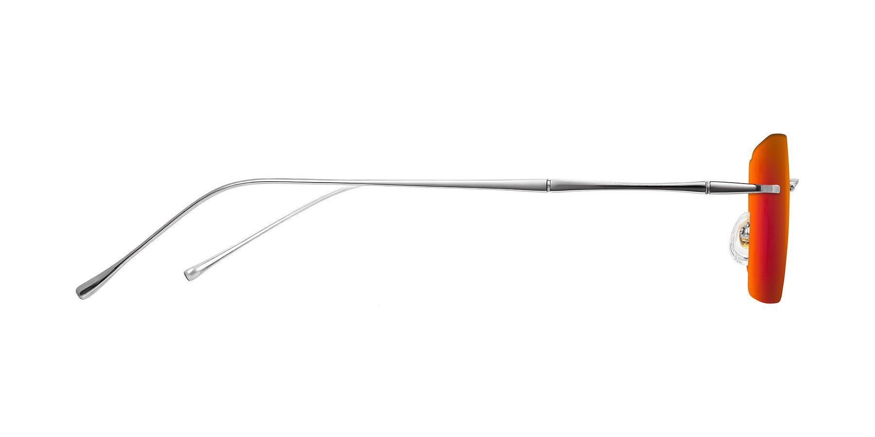 Side of Cartman in Silver with Red Gold Mirrored Lenses